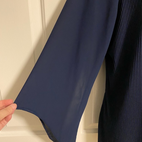 Alfani Large Navy Asymmetrical Tunic NWT - Picture 3 of 6